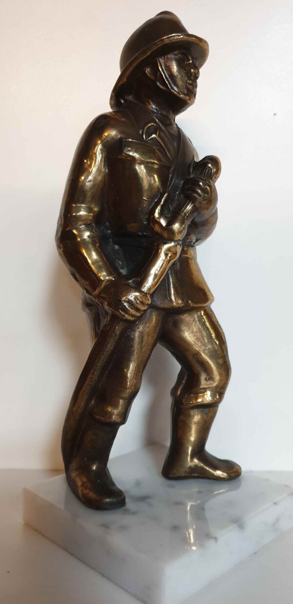 Bronzen beeld brandweerman - Afbeelding 6
