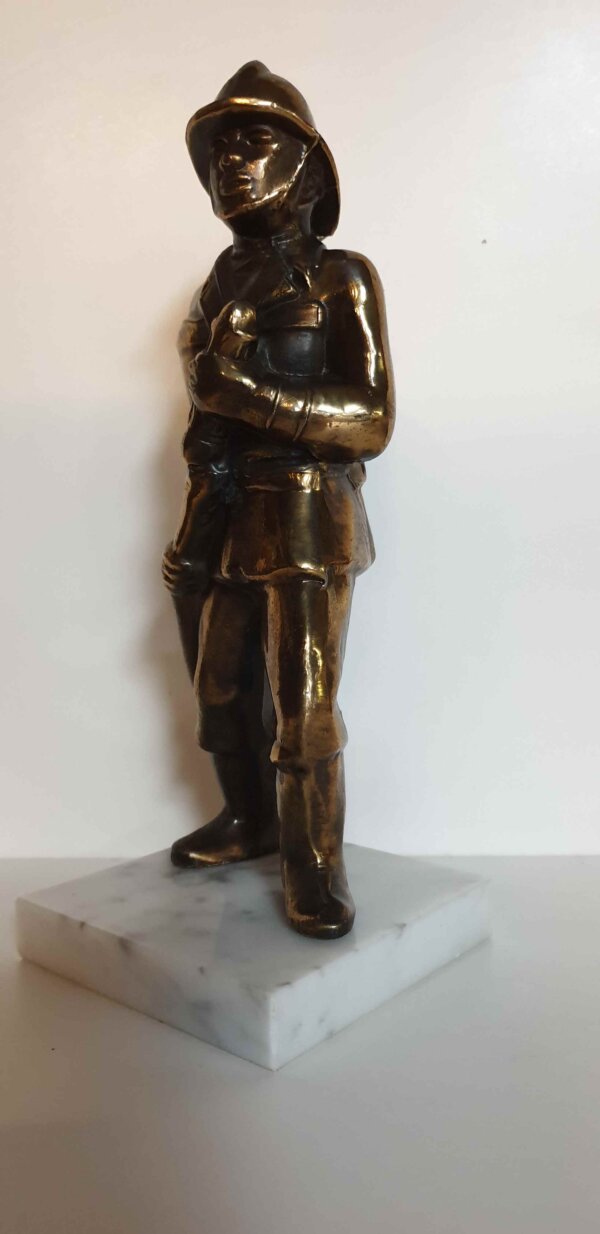 Bronzen beeld brandweerman - Afbeelding 3